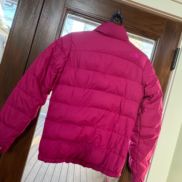 The North Face 700 Puffer Down Jacket Pink Red Womens Small Coat Insulated Ski - Picture 4 of 12
